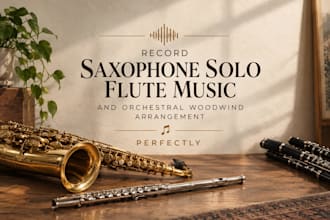 record saxophone solo flute music and orchestral woodwind arrangement perfectly