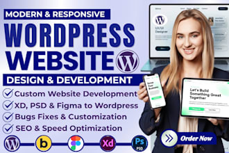 build wordpress bricks builder website redesign convert figma PSD xd to bricks
