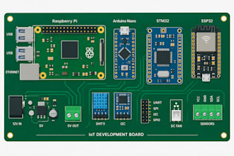 design professional pcb schematics for raspberry pi, arduino, stm32 and iot