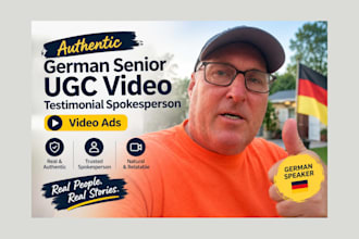 create senior man humanic ugc video german deutsch ugc video testimonial