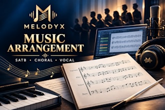create a custom satb choir arrangement of your song