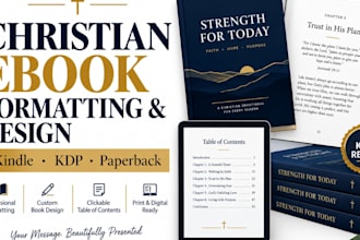 format and design christian ebook devotional book prayer journal and KDP books