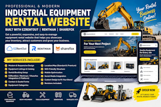 create ezrentout rentman sharefox industrial equipment rental website