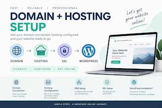 set up your domain and hosting for your website