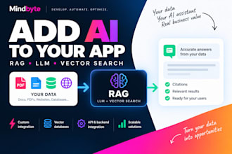 integrate ai, rag and llm features into your application