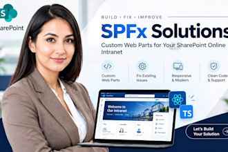 build or fix spfx web part sharepoint online react typescript intranet
