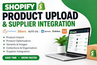 upload shopify dropshipping products via cj dsers autods syncee temu doba