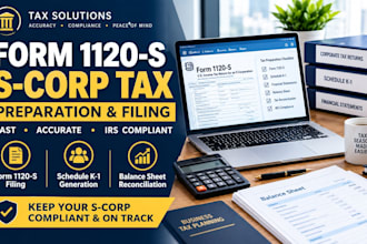 prepare and file form 1120s and s corporation tax returns