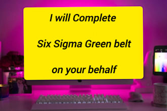 tutor you in six sigma green belt