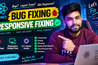fix react js bugs and responsive issues