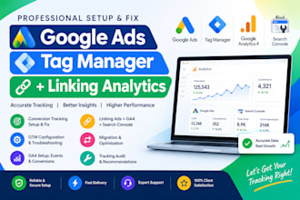 google ads tag manager linking analytics ga4 console optimization migration fix