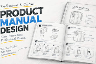 create a product manual with clear step by step illustrated instructions