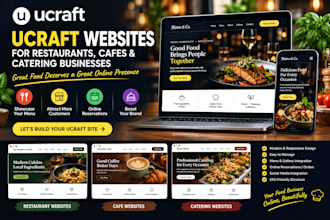 build ucraft websites for restaurants cafes and catering businesses design