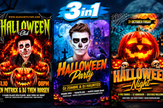 design black friday cyber monday halloween christmas sale flyers