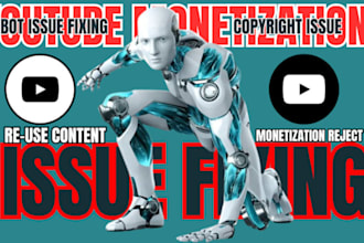 fix youtube monetization issue, re use content, adscese issue, demonetization