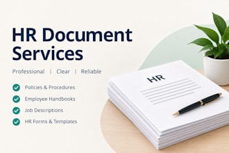 create professional hr documents policies and templates