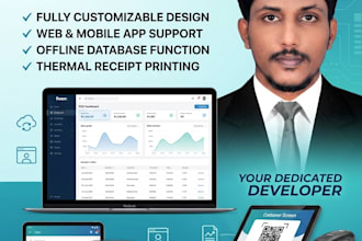 develop custom web and android pos system for your business