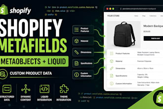 shopify metafields metaobjects liquid custom fields dynamic product data mapping