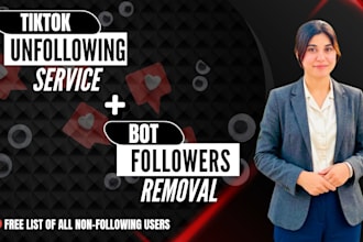 unfollow and remove tiktok bots followers