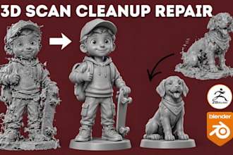 fix mesh repair sti scan cleanup 3d modify and reverse engineering scan to cad