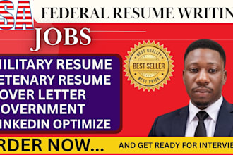 write a professional federal resume for usajobs government