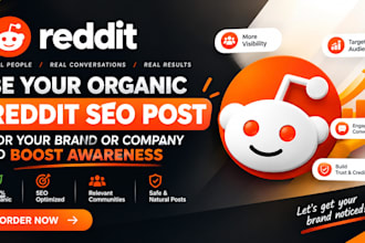 do organic reddit seo post for your brand store app  company to boost awareness