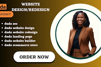 build and design a duda website using duda website builder