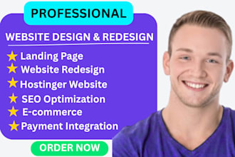 design, redesign, or build your hostinger wordpress website
