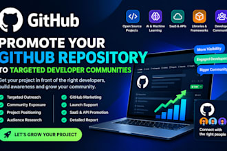 promote github to real audience and organic views