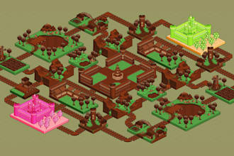 isometric pixel art tileset pixel game asset rpg game background pixel tilemap
