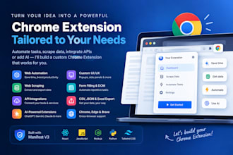 develop custom google chrome extension for your needs