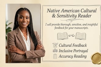 be your native american cultural reader and disability sensitivity reader