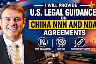 provide US legal guidance on china nnn and nda agreements