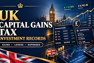 organize UK investment records gains, expenses and file capital gains tax filing