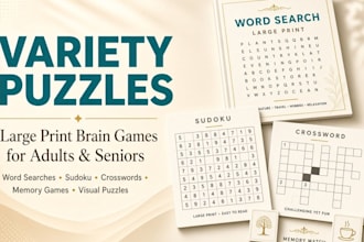 design kdp puzzle book, word search, activity book, amazon kdp, kdp book cover