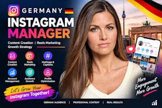 be germany instagram manager, content creator germany instagram reels marketing
