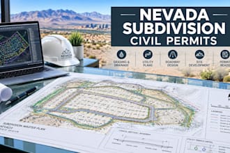 draw nevada permit subdivision civil plan site development grading drainage plan