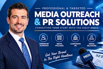 do media outreach, journalist pitching, corporate PR, and media relations