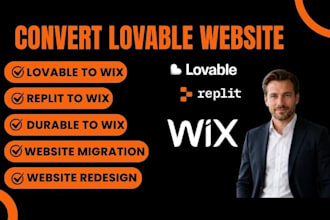 copy clone convert lovable website replit durable website to wix wordpress