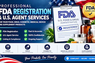 do fda registration us agent facility registration, compliance and label review