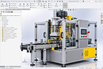 do industrial machine design solidworks 3d cad machinery equipment manufacturing