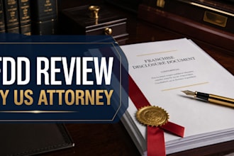 review your franchise disclosure document fdd as a licensed US attorney