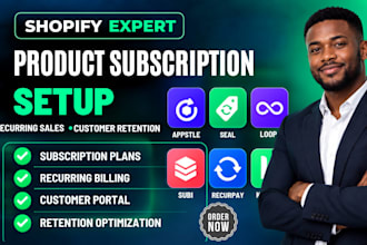configure shopify product subscriptions appstle seal loop subi recurpay kaching