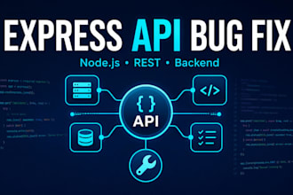 debug and fix express rest API and backend errors