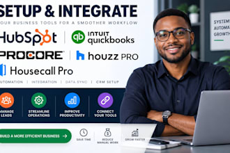 setup hubspot quickbook procore houzz pro automation housecall pro integration