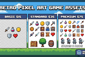 design 8bit 16bit retro pixel art items icon props sprite godot level design
