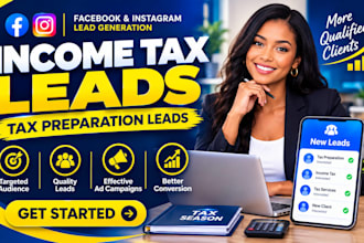 generate income tax leads and tax preparation leads
