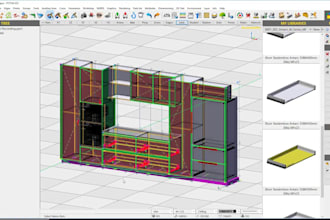 design a unique innovative kitchen product design and 3d cad modeling