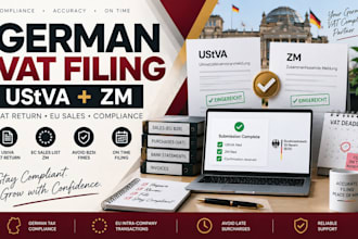 file german ustva vat return and ec sales list zm to avoid late surcharges