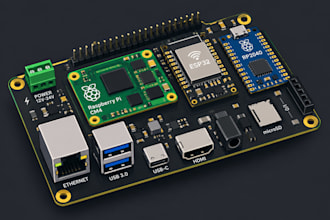 design raspberry pi cm4, esp32, rp2040 custom pcb and enclosure
